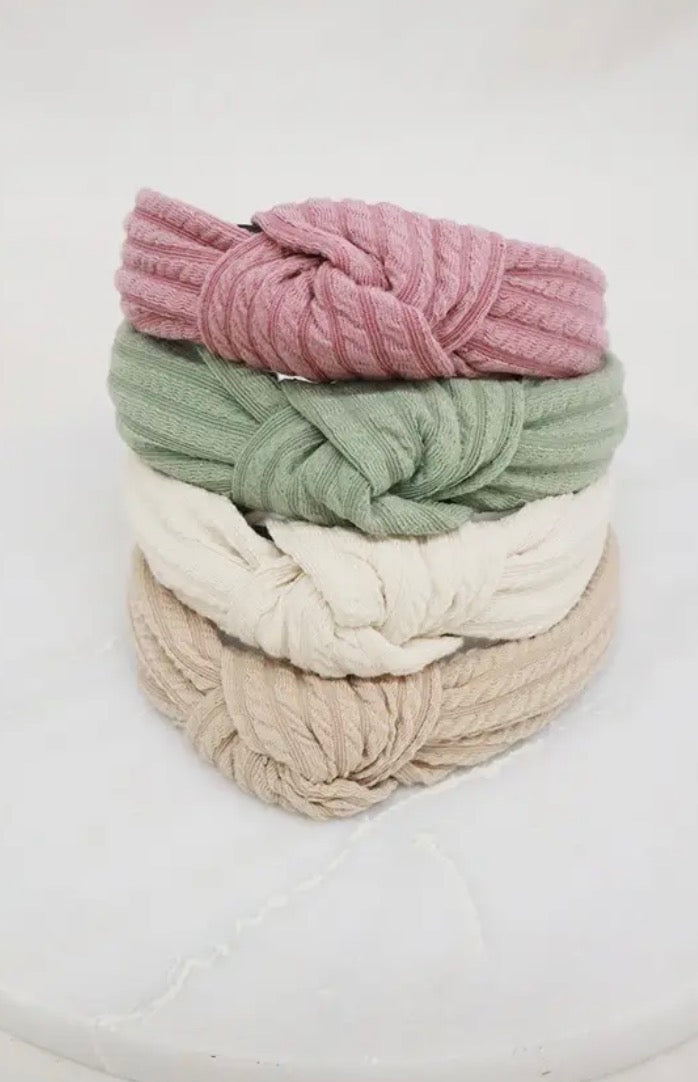 Ribbed Knotted Head Band