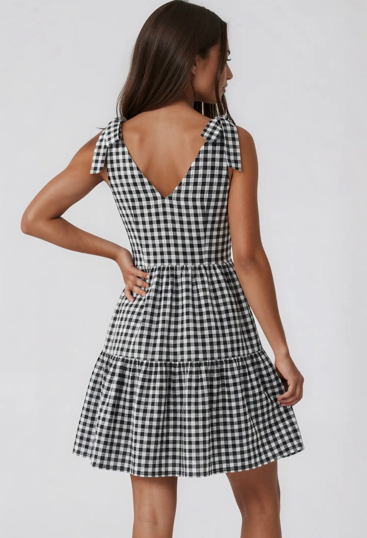 Mommy & Me Gingham Dress-Adult