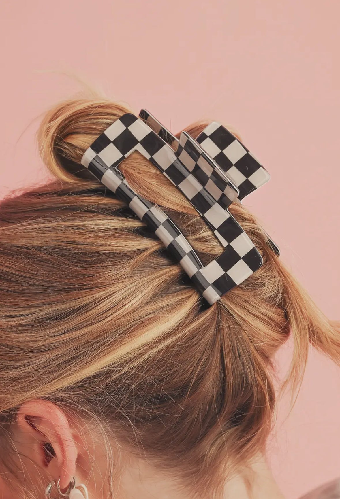 Checkered Claw Clip