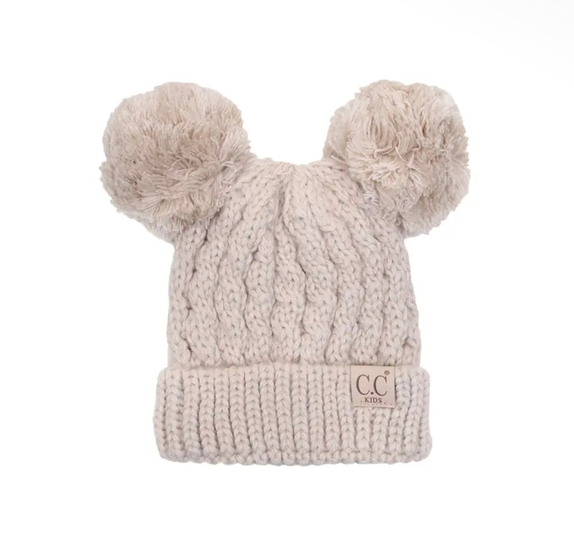 C.C. Kids Double Pom Beanie