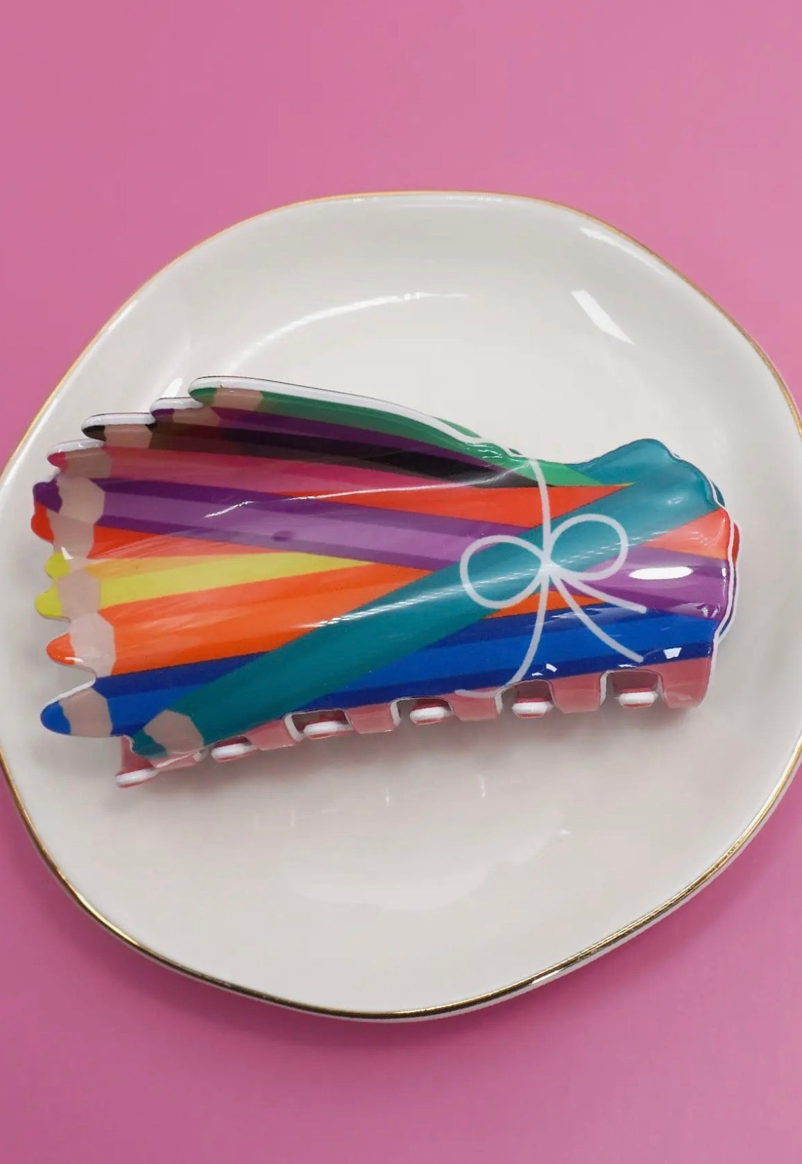 Colored Pencil Hair Clip