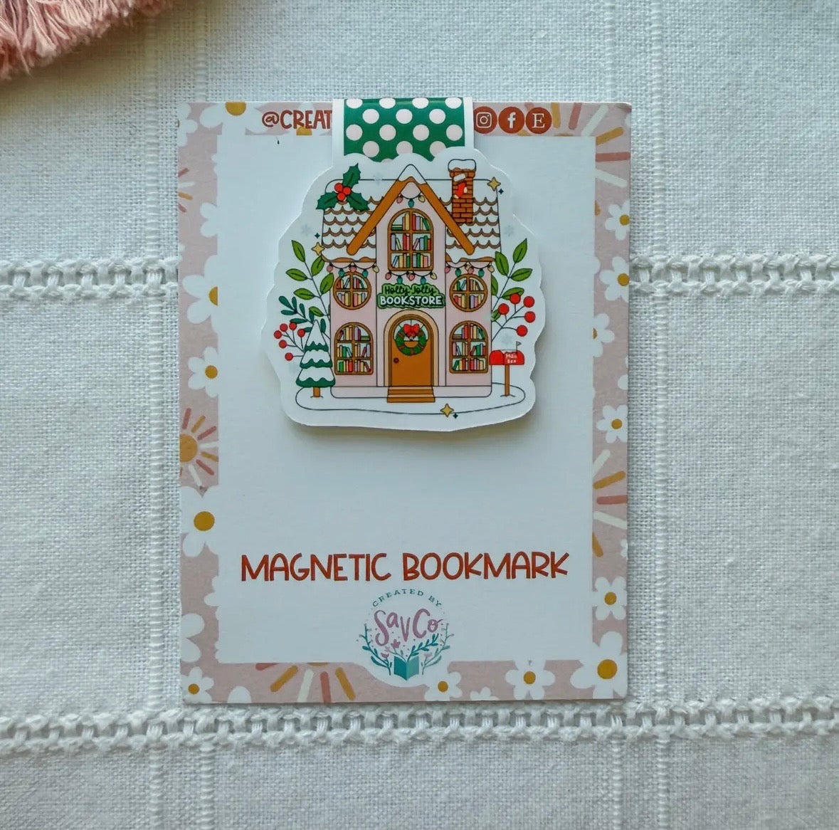 Holiday Theme Magnetic Bookmarks