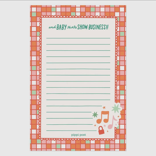 Baby That’s Show Business Notepad