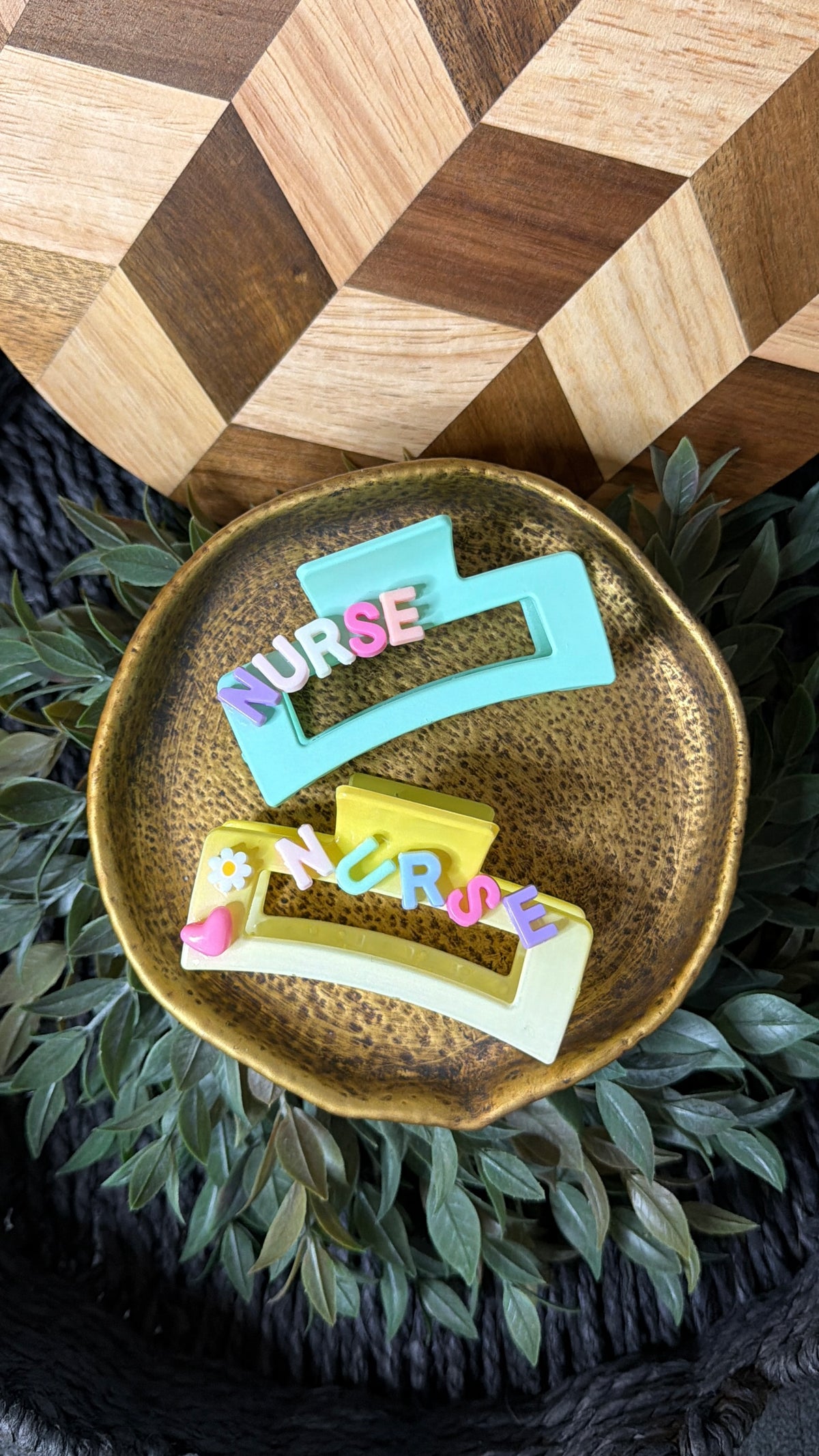 Custom Hair Clips - BUBBLE LETTERS