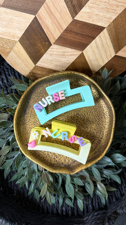 Custom Hair Clips - BUBBLE LETTERS