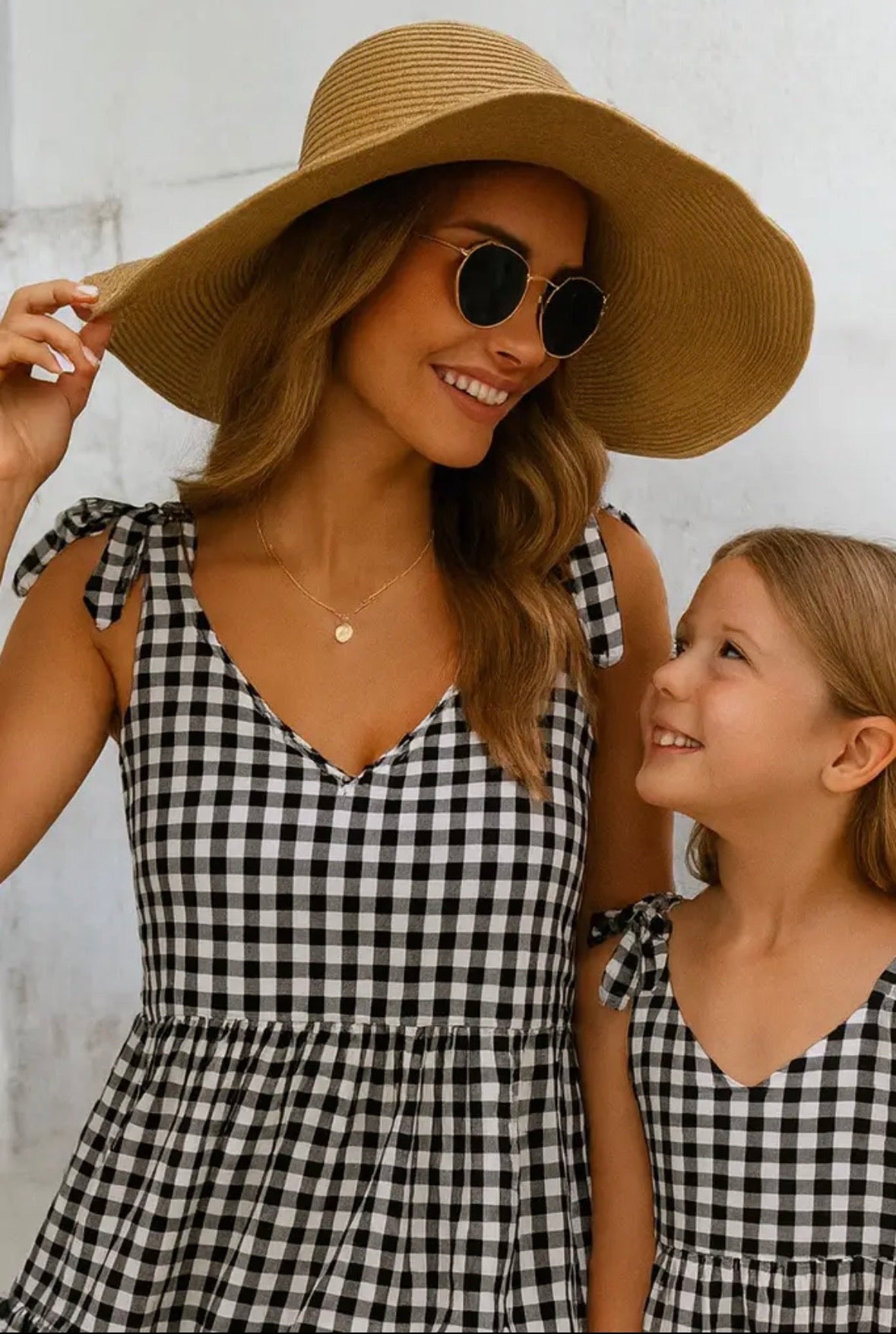 Mommy & Me Gingham Dress-Adult
