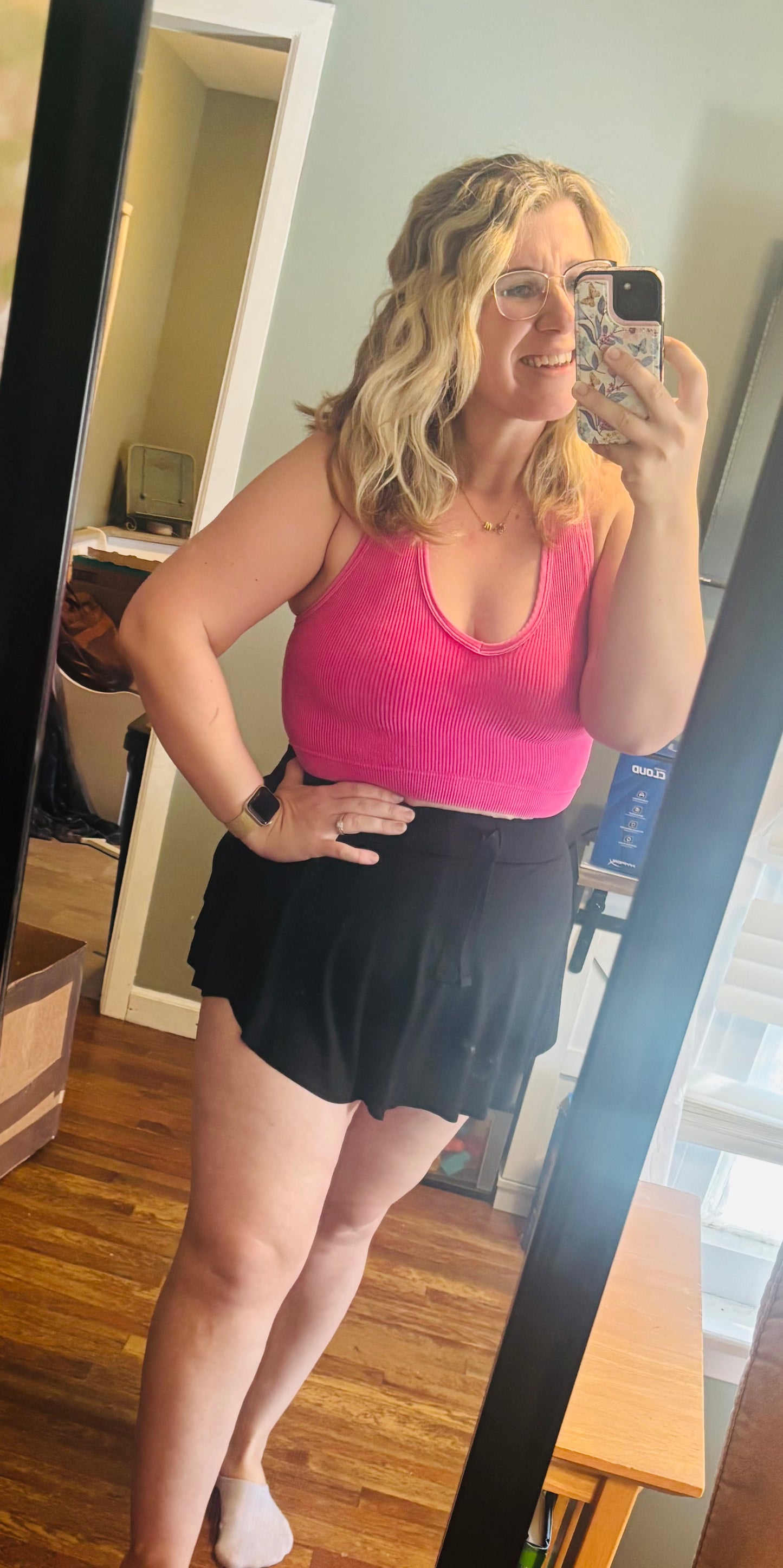 V-Neck Seamless Racerback Bralette