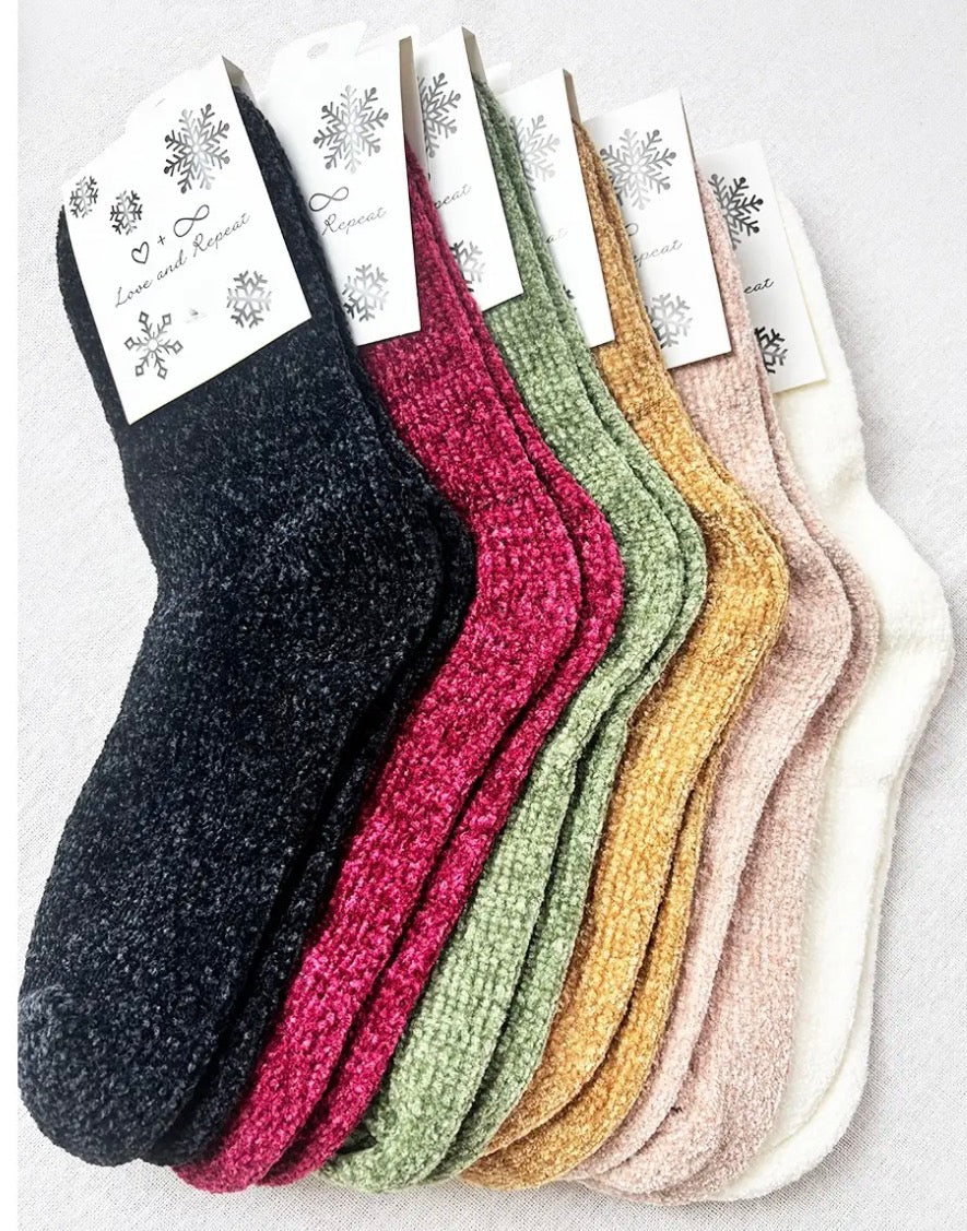 Chenille Socks