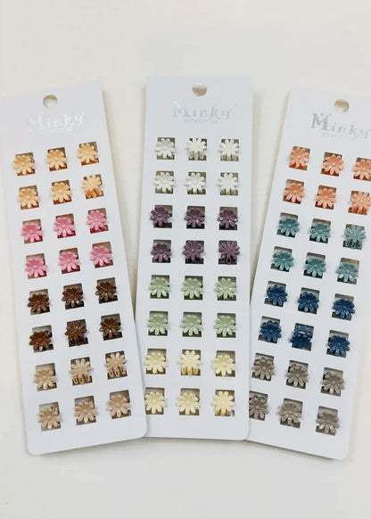 24 Piece Assorted Daisy Claw Clips