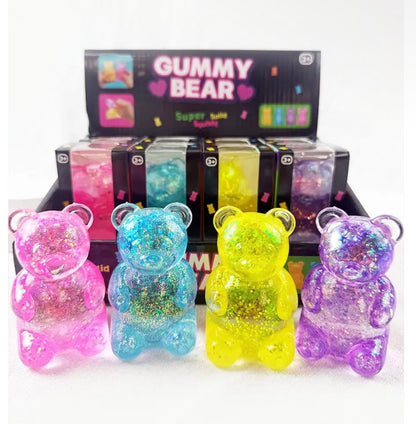 Gummy Bear Glitter Squishy