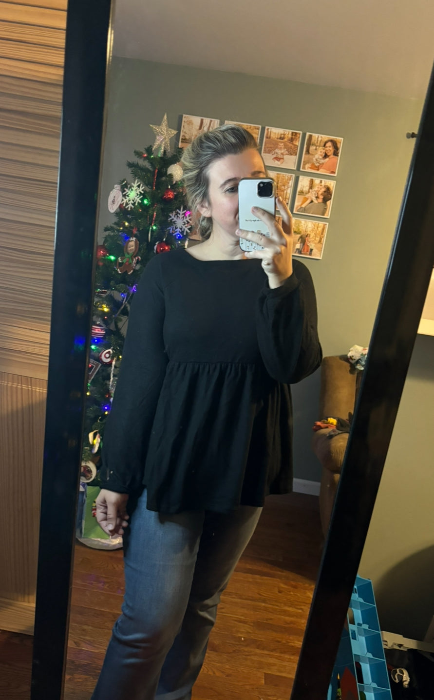 Long Sleeve Babydoll Top