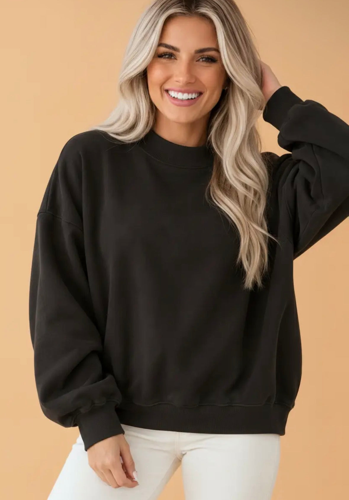 Mock Neck Sweatshirt