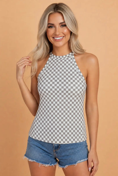 Checkered Tank Top