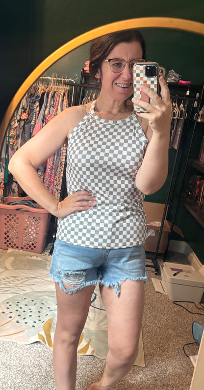 Checkered Tank Top
