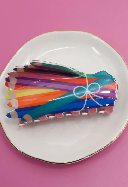 Colored Pencil Hair Clip