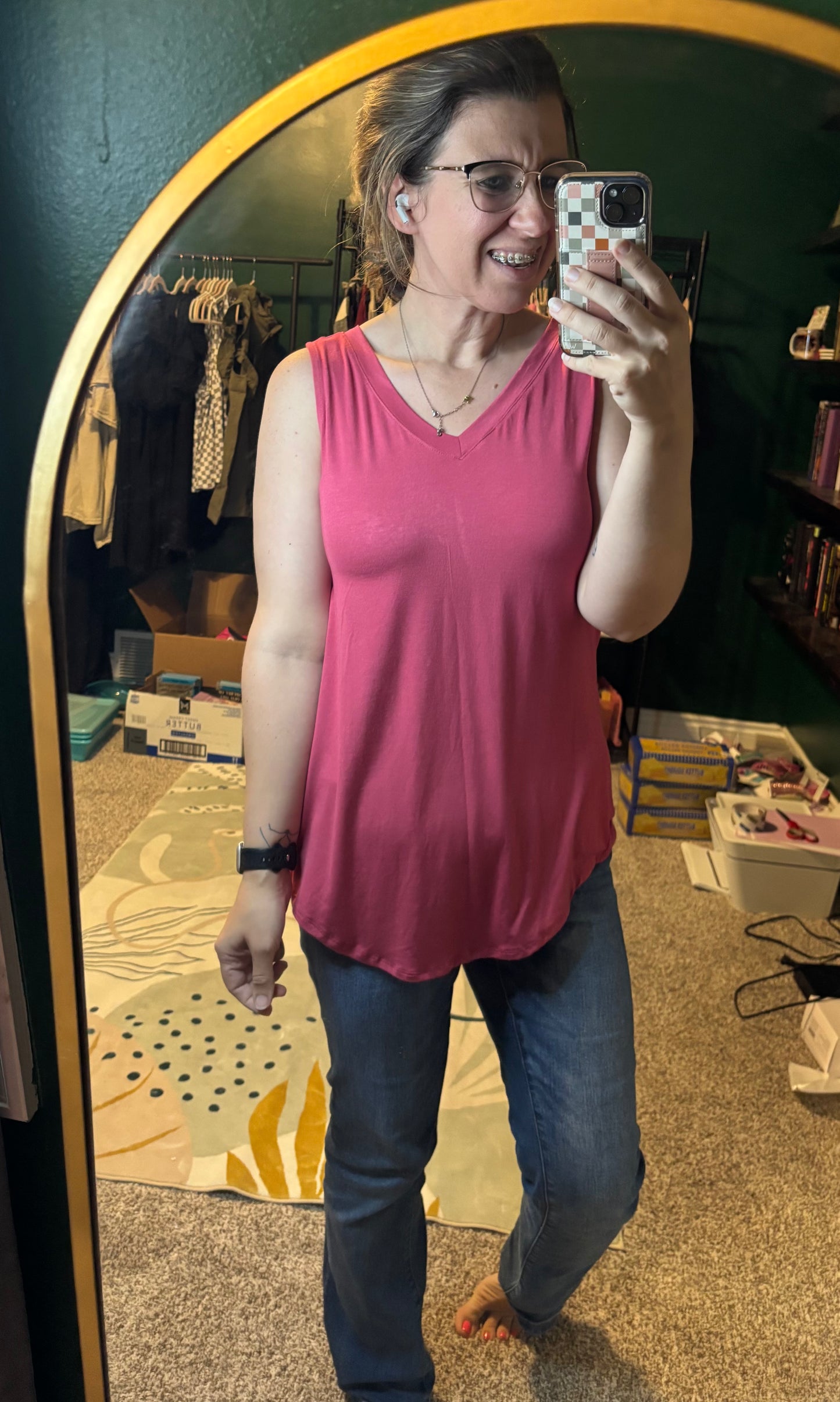 Zenana V-Neck Flowy Tank