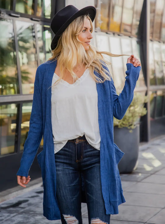 Soft Ribbed Cardigan