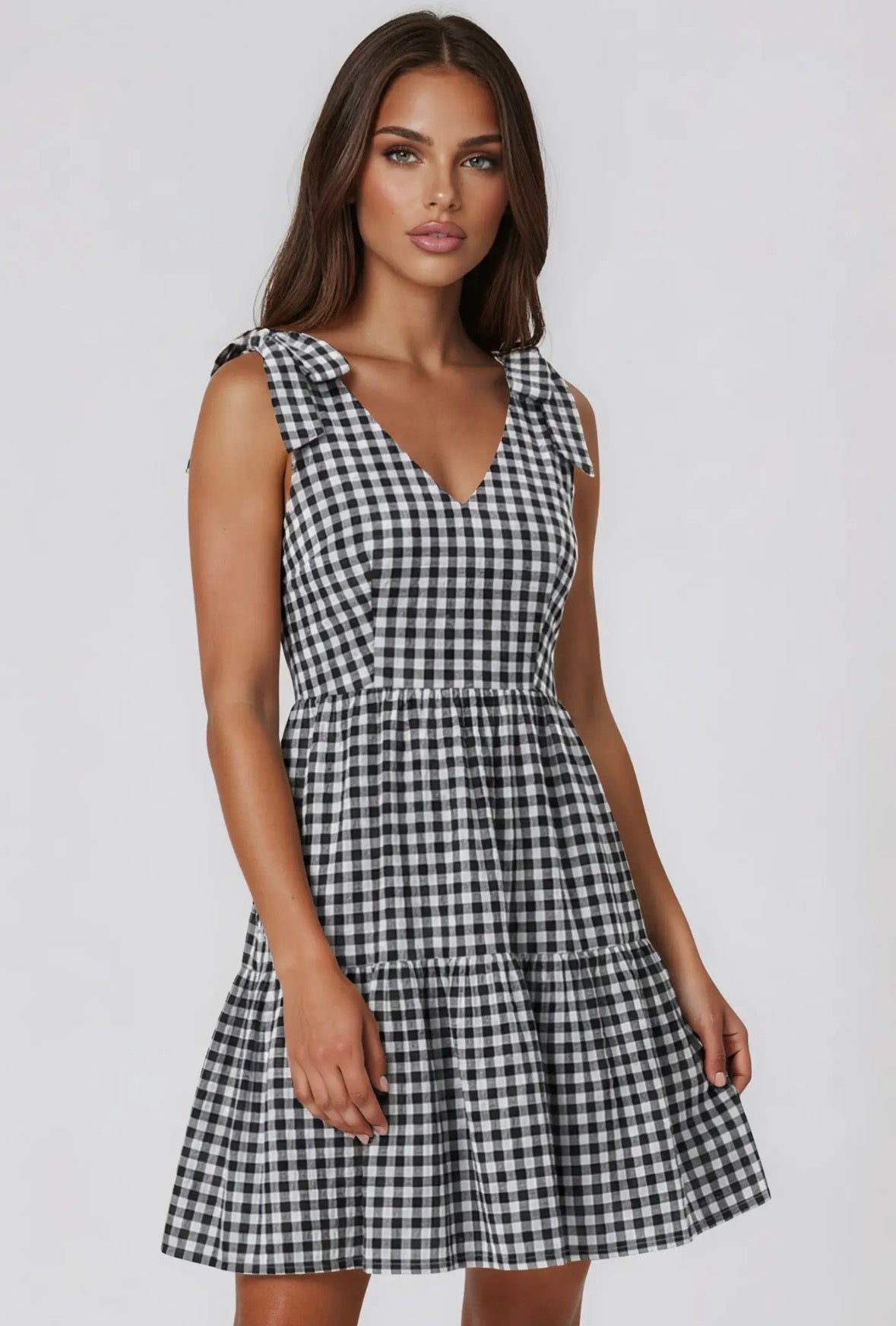 Mommy & Me Gingham Dress-Adult