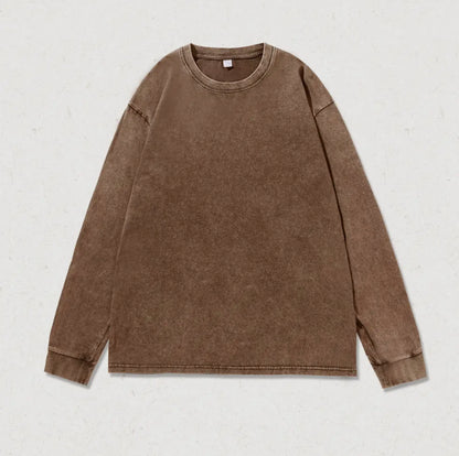Mineral Wash Long Sleeve Top