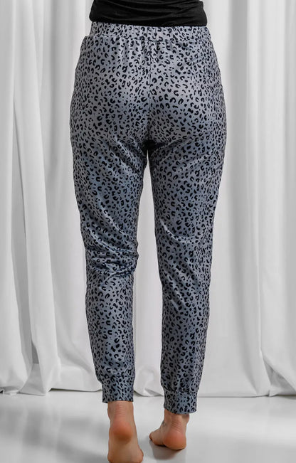 Leopard Elastic Waist Joggers
