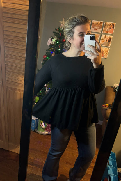 Long Sleeve Babydoll Top