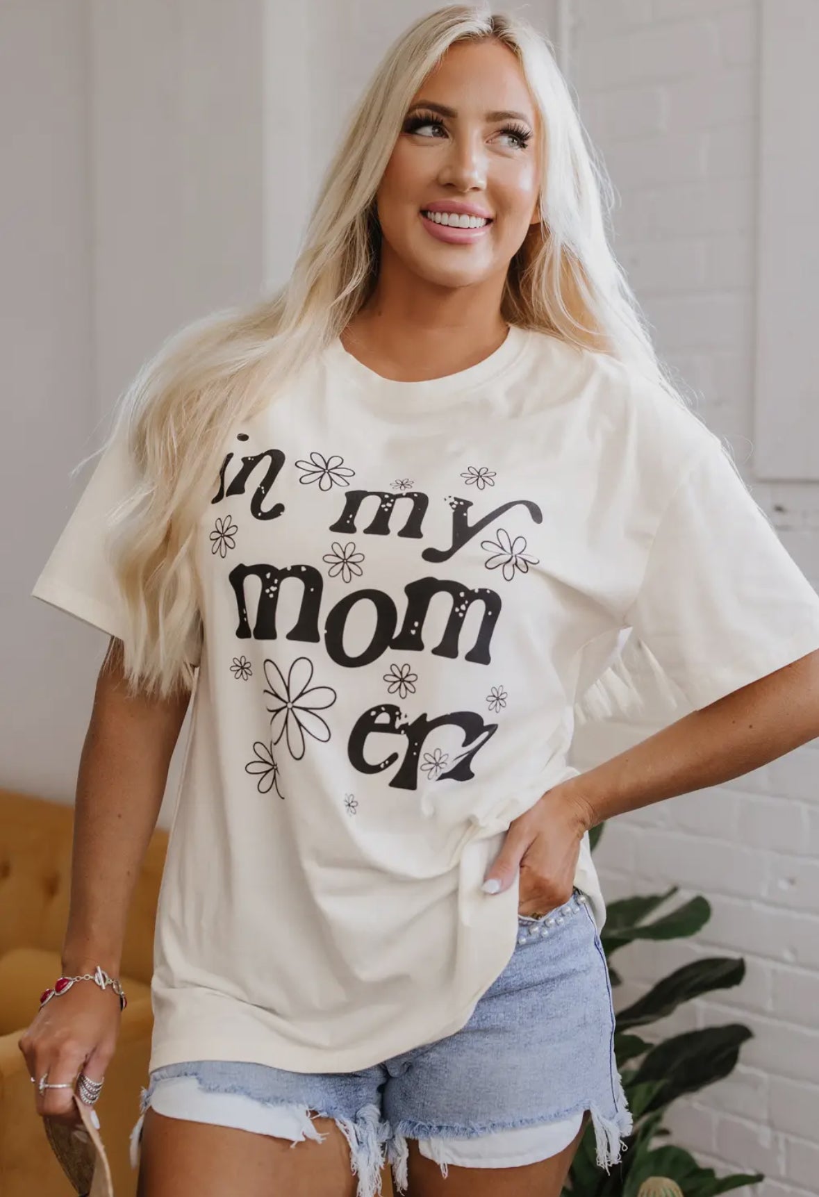 In My Mom Era Floral Graphic Tee