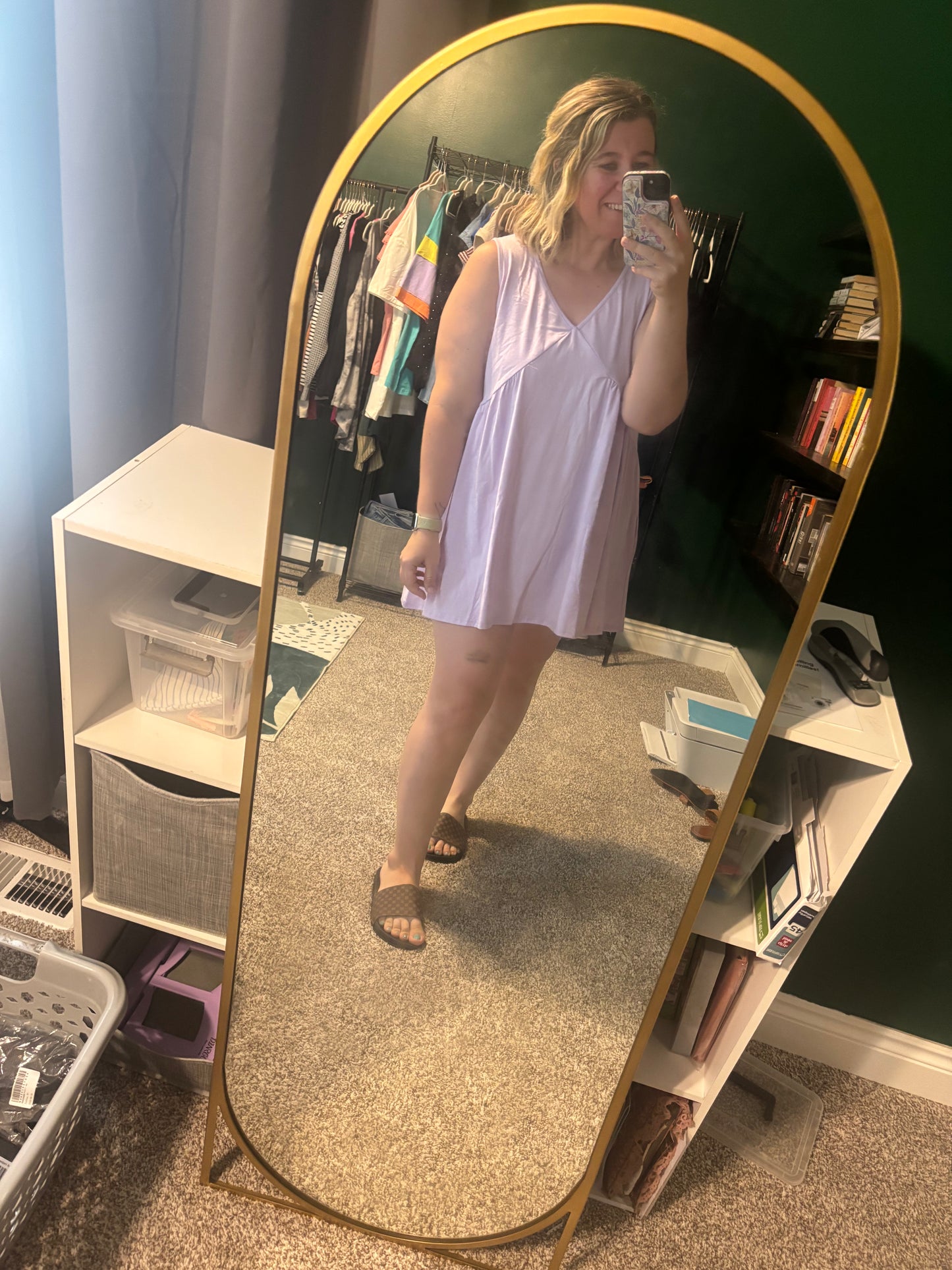 V-Neck Sleeveless Dress