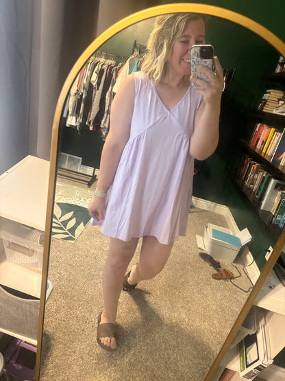 V-Neck Sleeveless Dress