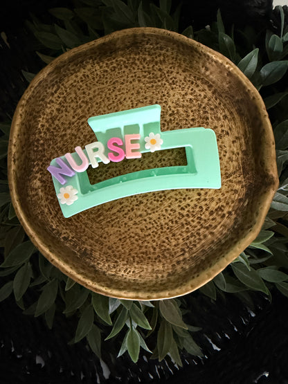 Custom Hair Clips - BUBBLE LETTERS