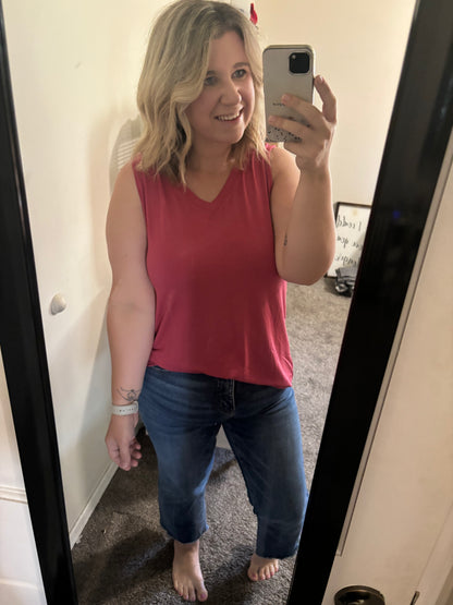 Zenana V-Neck Flowy Tank