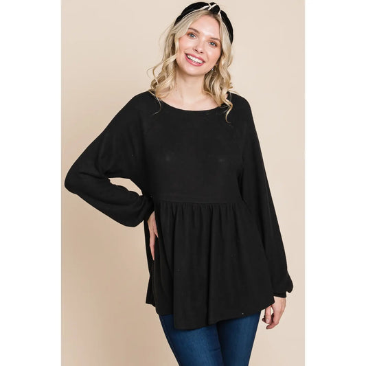 Long Sleeve Babydoll Top