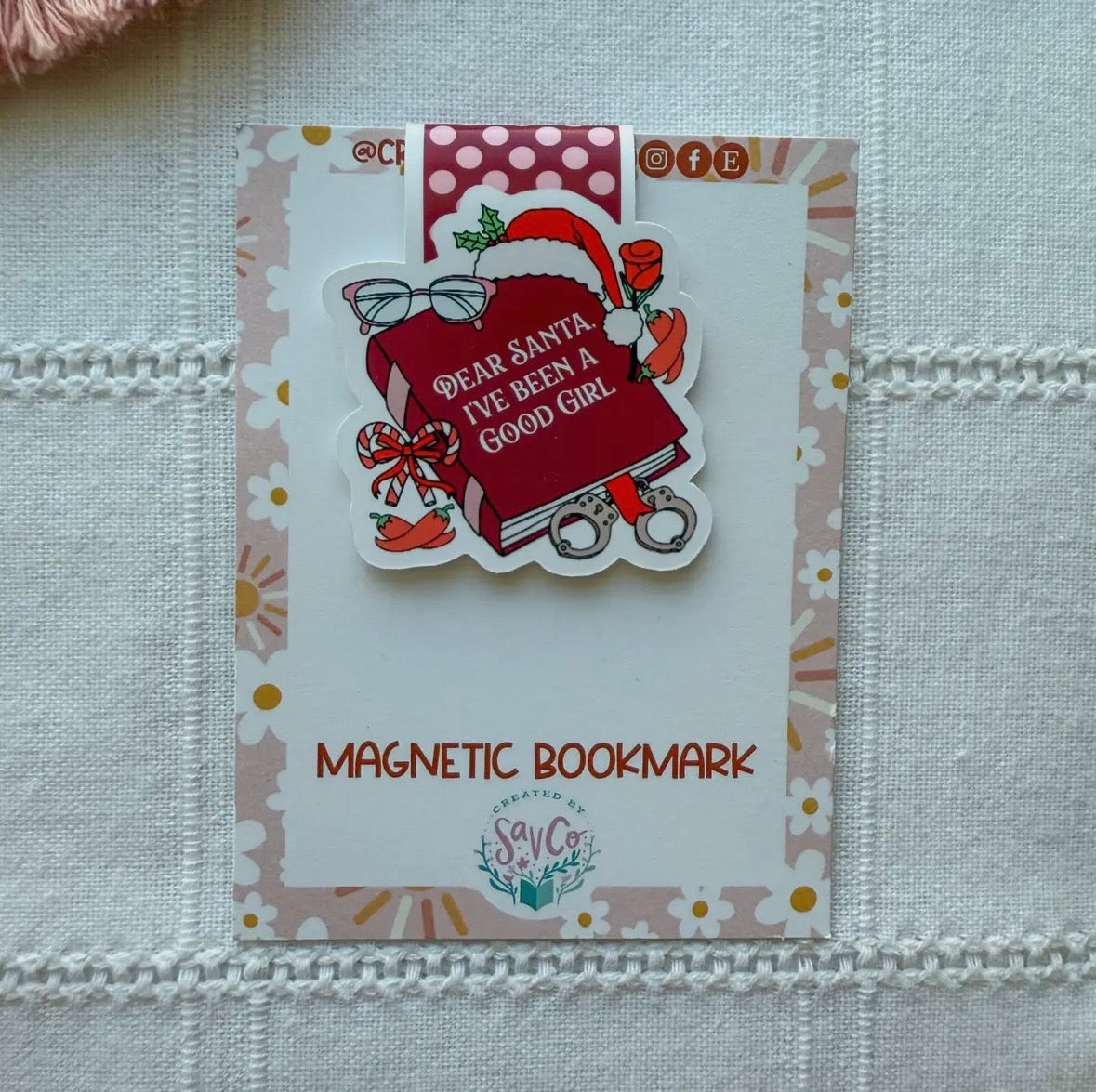 Holiday Theme Magnetic Bookmarks